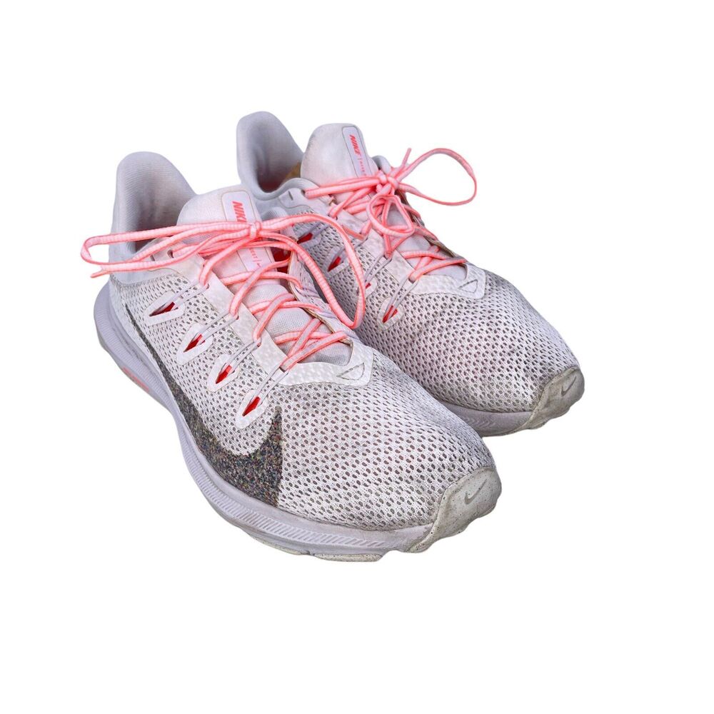 Nike Quest 2 CI3803-101 White Vast Grey Pink Women's Sz 8